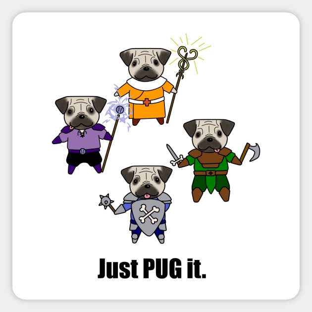 Just PUG it. Sticker by CreeW